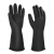 华特3601工业耐酸碱橡胶手套 防油防化耐腐蚀防护加厚胶手套 短袖35CM