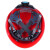 星工（XINGGONG）安全帽 可定制 工程工地电力施工安全帽  XGA-1T可印字 1顶 红色