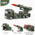 中麦微仿真合金军事导弹车玩具火箭炮发射车模型儿童炮弹车可发射迫击炮 军事合金导弹车