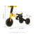 乐卡（Lecoco）儿童三轮车便携可折叠童车滑行平衡车三合一 TINY PRO-奥利黄 