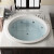 按摩浴缸嵌入式圆形浴缸单人双人冲浪恒温浴缸亚克力1米2米 空缸 1.2m