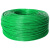 屹选工品 绿色钢丝绳包塑钢丝绳 配套30个(M3)U型夹轧头镀锌绳扣 单位：套 3mm6米 