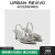 URBAN REVIVO夏季新款女士优雅水钻扣尖头细高跟鞋UAWS32064 浅灰 39
