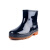 品之德 PVC低筒雨鞋牛筋底低帮雨靴工作水鞋胶鞋 PX--035 黑色 42码
