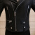 GOOMIL LEE皮衣女短款小个子外套春秋新款韩版加绒修身黑色机车皮夹克 黑色(常规版) XXL