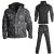 梵卡丹迪（VANCDODY）（VANCDOD）战术冲锋衣套装男女士户外冬季加绒加厚运动休闲防风 黑纹三件套 XXL