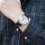 西铁城（CITIZEN）男表小蓝针光动能小牛皮表带时尚休闲手表 AO9000-06B