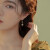 银瑜珍珠耳环耳坠女士气质复古国风耳钉耳钩时尚饰品 YU145-仿和田玉耳环