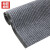 赫思迪格 JG-238 PVC复合底双条纹地毯 进门地毯 烟灰色 宽0.9米*1米（要几米拍几个）