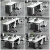 嘉航 新款办公桌 升级款屏风工位办公桌办公家具职员电脑桌 楷模橡木色 6人位（带椅）