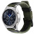 适用三星Galaxy Watch 42/46mm手表表带尼龙 S4运动帆布20/22mm表带s3 绿色-吉普款式 三星Galaxy 42mm / S2 -20mm