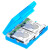 麦沃（MAIWO） 硬盘保护盒收纳 2.5/3.5英寸SATA/SAS/IDE/U.2固态盘收纳可选台式机笔记本带标签防潮防震 收纳2.5或3.5英寸硬盘 （KB03蓝色1个装）