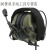 大团小圆F1五代战术耳麦拾音降噪耳机头戴头盔式IPSC射击耳罩通讯对讲耳机 头戴版黑色