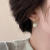 韩国水钻珍珠耳环女纯银小众设计感纯银耳饰2024新款耳钉 耳环