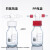 螺口洗气瓶 玻璃GL45丝口瓶气体洗瓶  抽滤装置缓冲瓶 耐压减压缓存瓶 耐高温耐酸碱100 250 500ml玻璃瓶四氟瓶盖