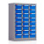 万尊 零件柜抽屉式工具柜零件盒电子元件物料螺丝分类存储柜中盒24抽蓝色抽屉无门