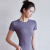 徽昂瑜伽服女上衣T恤春夏跑步运动速干修身显瘦跑步健身房短袖紫色XL