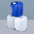 龙程 化工桶蓝色堆码桶密封HDPE塑料桶1L-25L白色酒精包装桶 25LA款堆码桶蓝色