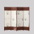 帝兰慕新中式屏风隔断帘现代简约客厅折叠可移动遮挡简易办公室美容平风 乳白色框 一扇价格 4扇起拍 一扇宽50cm*高180cm单面图案