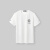 HLA海澜之家短袖T恤男夏季舒适平纹圆领个性字母短T男款HNTBJ2R321A米白(Y1)175/92A(50)