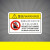 机械设备安全标识牌警告标志贴纸小心有电非工作人员请勿打开提示 机器运转中禁止伸入 5.5x8.5cm