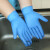 一次性手套丁腈乳胶PVC手套防护防水防油洗碗 复合丁腈-蓝色加厚【10只袋装】 S