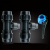 曦凰PE变径三通 水管快速塑料变径快接活接头pe自来水管配件三通接头1 50×32黑色变径三通1.5寸×1寸