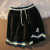 布恩普短裤男夏季新款美式潮流休闲运动五分裤子学生透气薄款宽松篮球裤 白色(主图款） L（120-134斤）
