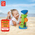 Hape儿童沙滩玩具大号挖沙工具加厚转轮沙漏套装男孩生日礼物E4046