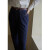 独束大码女装【高色牢度不褪色】高腰直筒牛仔裤女秋季新款胖mm显瘦长裤 蓝色 XL