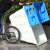 400L环卫垃圾车垃圾桶带盖带轮保洁车清运车大号手推车移动户外 400L桶体无盖(白色)