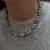 LIEI施华洛世奇锆咖色之美三色混彩人造大溪地稀有色珍珠项链灰珍珠女 混彩珠
