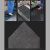 工业吸油毯PE覆膜防滑防渗漏工厂车间走廊专用地毯垫卷吸污油地毯 黑色一米
