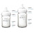 新安怡自然顺畅新生儿玻璃奶瓶吸管婴儿宽口径耐高温奶瓶仿母乳自然实感 125+240毫升套装配原装奶嘴