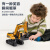 益米六一儿童节礼物玩具遥控挖掘挖土机工程车电动挖机模型男孩3-6岁