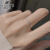 维拉帝（Verratti）细款戒指女【925银】小众冷淡风简约时尚个性设计感指环食指  时尚镶钻戒指