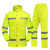 谋福CNMF反光分体执勤雨衣 路政雨衣 荧光黄YGH01 L170  8012赠肩灯和指挥手套