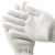劳博士 (4双装)劳保纱线手套 棉纱耐磨防滑作业工作手套 3号白边
