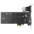 旌宇工控显卡 PCI-E x1 R5 220 兼容x16 x8 x4 2U单槽半高服务器OPS一体机 PCIe x1【R5 220 1G】2×VGA