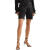 SAINT LAURENT 圣罗兰618女士系带棉料苎麻混纺斜纹布短裤 Black 42 FR