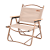 原始人 户外折叠椅便携折叠椅子克米特椅超轻沙滩椅折叠凳钓鱼凳子 大号卡其色【配专用收纳袋】