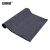 安赛瑞 双条纹PVC复合地垫  绒面防滑地毯垫 1.8×15m  灰色 13709