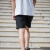 美津浓（MIZUNO）男士经典运动裤 舒适简约贴合综合训练梭织运动短裤 09/黑色 V2CF19Z109 L