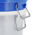 兰诗（LAUTEE）YJ-E131 带盖金属提手大水桶 工业环卫物业垃圾桶 100L白色