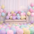 登比 马卡龙气球成人儿童生日装饰加厚气球拱门开业求婚表白结婚布置