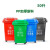 汉河  户外垃圾桶升环卫大号垃圾桶带轮塑料分类环卫垃圾桶定制 蓝色 120升垃圾桶