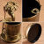 莎庭（SARTILL）复古创意烟灰缸摆件铁艺做旧家用客厅茶几办公室欧式个性潮流烟缸 古铜色烟灰缸小鸟造型