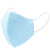 Sagovo 一次性口罩 灭菌型3D立体折叠口罩防尘防飞沫 耳带式 蓝色 100只装