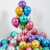 金属气球定制印字logo订做气球生日开业宣传装饰diy创意广告气球 2.3克金属色1000只印字+托杆