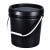 闲遇 工业级塑料桶带盖密封桶塑胶桶涂料桶油墨桶 10L白色【铁提手】带油嘴